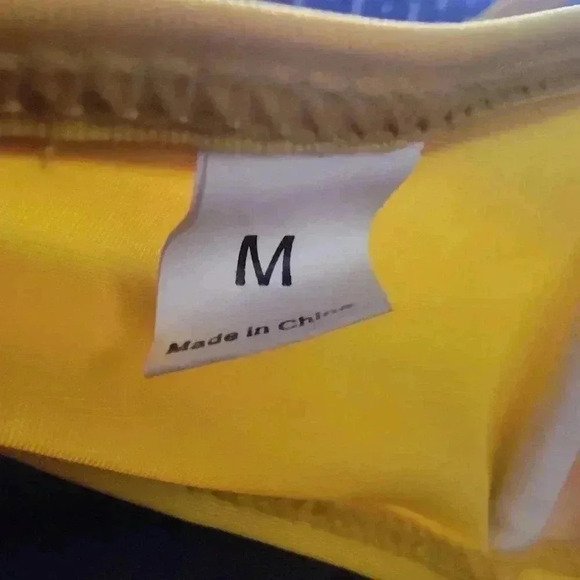 Sunshine Yellow Wrap Push Up Bikini Top - Picture 7 of 7